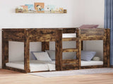 Bunk Bed for Kids Smoked Oak 90 x 200 cm Engineered Wood 3410415