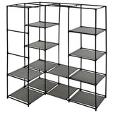 Corner Wardrobe Grey 130x87x169 cm 282452