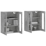 Wall Mounted Cabinets 2 pcs Concrete Grey Engineered Wood 3197973