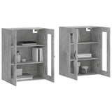 Wall Mounted Cabinets 2 pcs Concrete Grey Engineered Wood 3197973