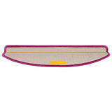 Stair Mats 10 pcs 65x21x4 cm Violet Half Round Large 149809