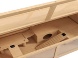 Hamster Cage, Wooden Small Animal Cage for Gerbils, Mice w/ Suspension Bridge, Openable Top, Hut, 85 T3398P350091