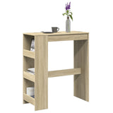 ZNTS Bar Table with Racks Sonoma Oak 90x40x103.5 cm Engineered Wood 854375