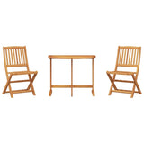 3 Piece Folding Garden Dining Set Solid Wood Acacia 3206332