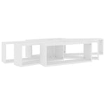 ZNTS Wall Cube Shelf 6 pcs White 60x15x23 cm Engineered Wood 807135