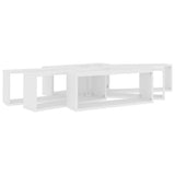 Wall Cube Shelf 6 pcs White 60x15x23 cm Engineered Wood 807135