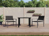 3 Piece Garden Dining Set Poly Rattan and Steel 3187019