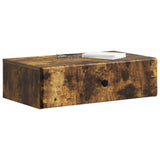Wall-Mounted Side Table Smoked Oak 59 x 34.5 x 17 cm 899170