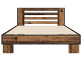 Bed Frame with Headboard Old Wood 80 x 200 cm Engineered Wood 8009103