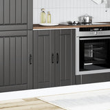 Sink Base Cabinet Lucca Black Engineered Wood 853678