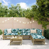 7 Piece Garden Lounge Set Impregnated Wood Pine 3186444
