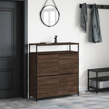 Shoe Cabinet with 4 Flip-Drawers Brown Oak 100x34x112 cm 3214417