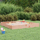 Sandbox with Seats Square Solid Wood Douglas 825042