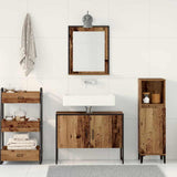 Bathroom Furniture Set Wall-mounted 2 pcs Brown Engineered wood 3334331