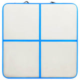 Inflatable Gymnastics Mat with Pump 200x200x10 cm PVC Blue 92695