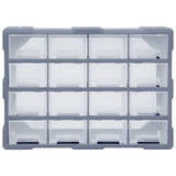 Multi-drawer Organiser with 16 Middle Drawers 52x16x37 cm 149602