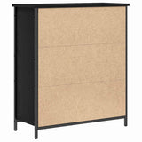 Sideboard Black Oak 70 x 30 x 80 cm Engineered Wood 862975