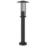 ZNTS Outdoor Floor Lamps 3pcs Black 60 cm Stainless Steel 4006354