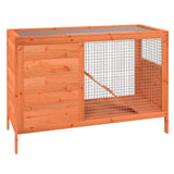 Rabbit Hutch Brown 103x44x69.5 cm Solid Wood Pine 172296