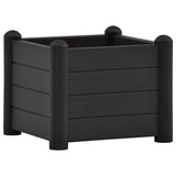 Garden Raised Bed PP Anthracite 43x43x35 cm 313973