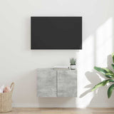TV Wall Cabinet Concrete Grey 59.5 x 31 x 40 cm Engineered Wood 892335