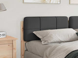 Upholstered Headboard with Headboard Brown and Dark Grey 135 cm 880129