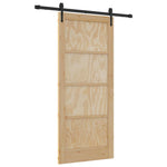 Sliding Door Manual ORKDAL Brown 86 x 198.5 cm Solid pine wood 3333790