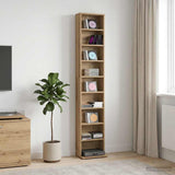 CD Cabinet Artisan Oak 33 x 23.5 x 175 cm Engineered Wood 8012656
