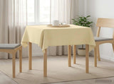 Table Cloth 5 pcs Cream White 140 x 140 cm Polyester 42040209