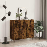 Sideboard Smoked Oak 90x34x80 cm Engineered Wood 828105