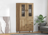 Highboard 2 pcs Artisan Oak 69.5 x 34 x 180 cm Engineered Wood 3415922