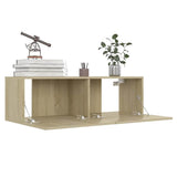 8 Piece TV Cabinet Set Sonoma Oak Engineered Wood 3078964