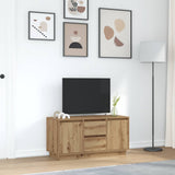 TV Cabinet with LED Lights Artisan Oak 100x41x50 cm 861417