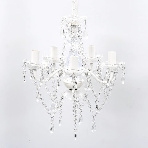 Chandelier 5 Bulbs Transparent 240309