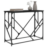 Console Table Black 100x40x80 cm Engineered Wood 834115
