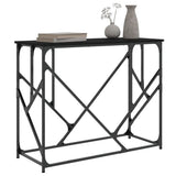 Console Table Black 100x40x80 cm Engineered Wood 834115