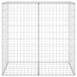 Gabion Wall with Covers Galvanised Steel 100x60x100 cm 147813