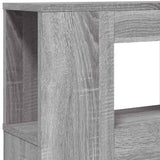LED Headboard Grey Sonoma 180x18.5x103.5 cm Engineered Wood 837363