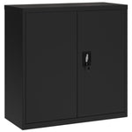 ZNTS File Cabinet Black 90x40x130 cm Steel 3188323