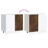 Kitchen Base Cabinet Kalmar Smoked Oak Engineered Wood 854323
