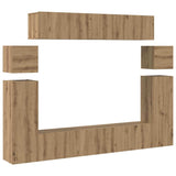 TV Cabinet 8 pcs Brown 30.5 x 30 x 90 cm Engineered wood 3393389