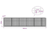 Gabion with 5 mm Wire and 5x2.5 cm Mesh 550x30x150 cm 3463709