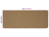 Area Rugs Light Brown 100 x 200 cm Jute 42010781