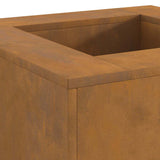 Fire Pit Brown 60 x 60 x 30 cm Weathering Steel 858919