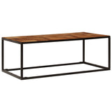 Coffee Table 110x60x40 cm Solid Acacia Wood and Steel 246678