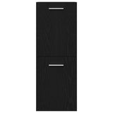 Bathroom Cabinet Black Oak 30 x 30 x 80 cm Engineered Wood 862531