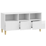 TV Cabinet High Gloss White 102 x 34.5 x 50 cm Engineered Wood 894679
