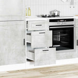 Kitchen Base Cabinet Porto Concrete Grey Engineered Wood 854224