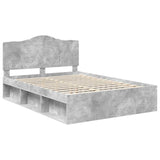 Bed Frame with Headboard Concerte 140 x 200 cm Solid Pine Wood 3413302
