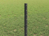 Welded Wire Fence 10 x 0.5 m PVC-Coated Steel Grey Mesh 3336809